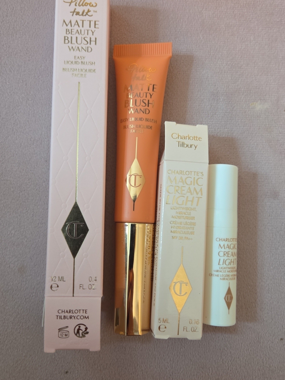 Charlotte Tilbury Matte Beauty Blush Wand in Coral Peach And Magic Cream